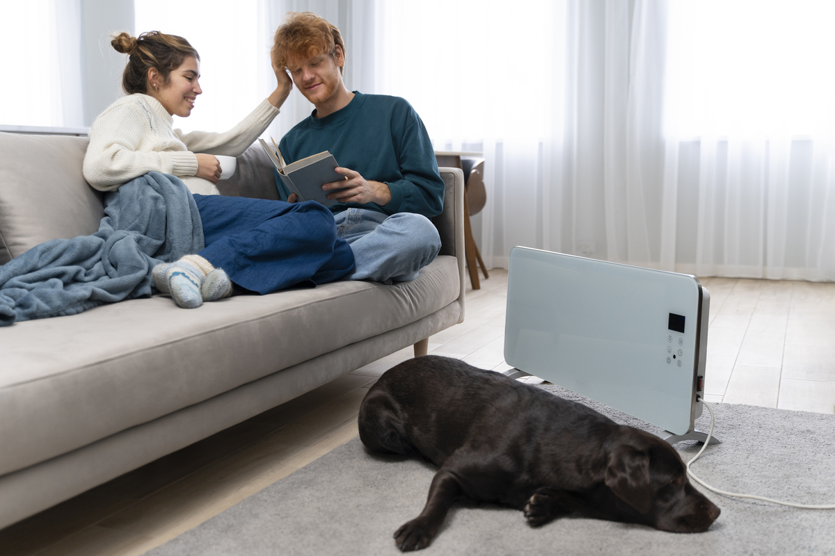 mojestik - κατοικίδια & πηγές θερμότητας - σκύλος σόμπα